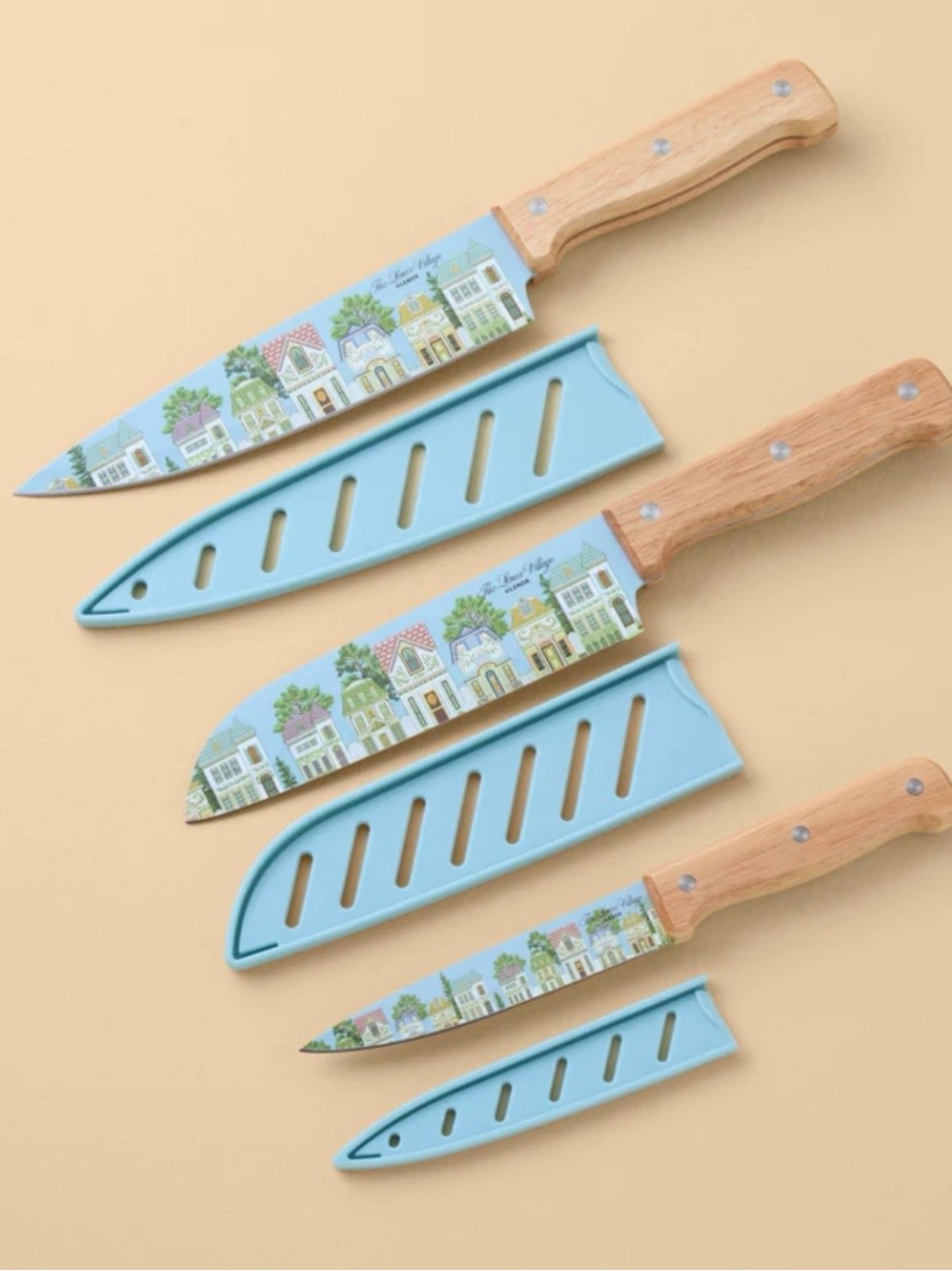 Lenox Spice Village 3-Piece Cutlery Set with Blade Guards | NWT